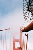 Golden Gate Bridge in the Fog - Pentax - Kodak Portra 400