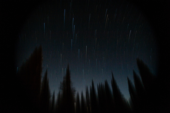 Nightfall in the mountains